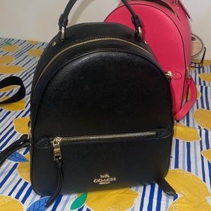 Beautiful black Coach backpack 🎒 My absolute favorite thing in the world!